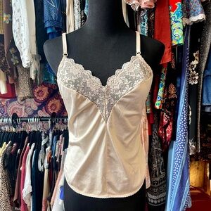 Vintage Champagne Satin Camisole